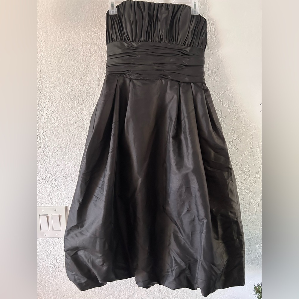 Mori Lee by Madeline Gardner Black Mini Strapless Dress Size 9/10
